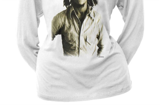 Bob Marley - Teen's Sepia Long Sleeve T-shirt