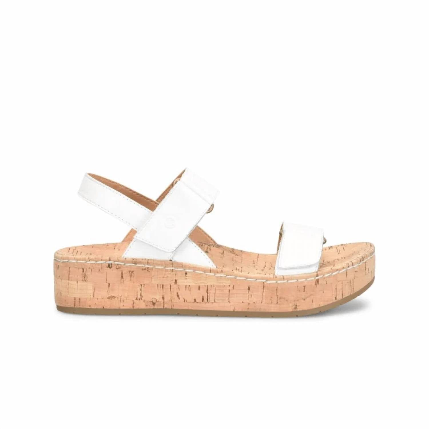 Born Women's Sloan Sandal in white 1 - women's sandal - detail view