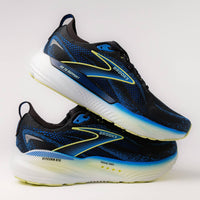 BROOKS Men's Glycerin Gts 22 Running Shoes in black cobalt neo yellow - men's shoe - alternate view