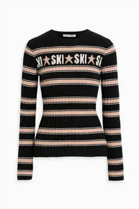 Autumn Cashmere - Ski Striped Jacquard-knit Cashmere Sweater