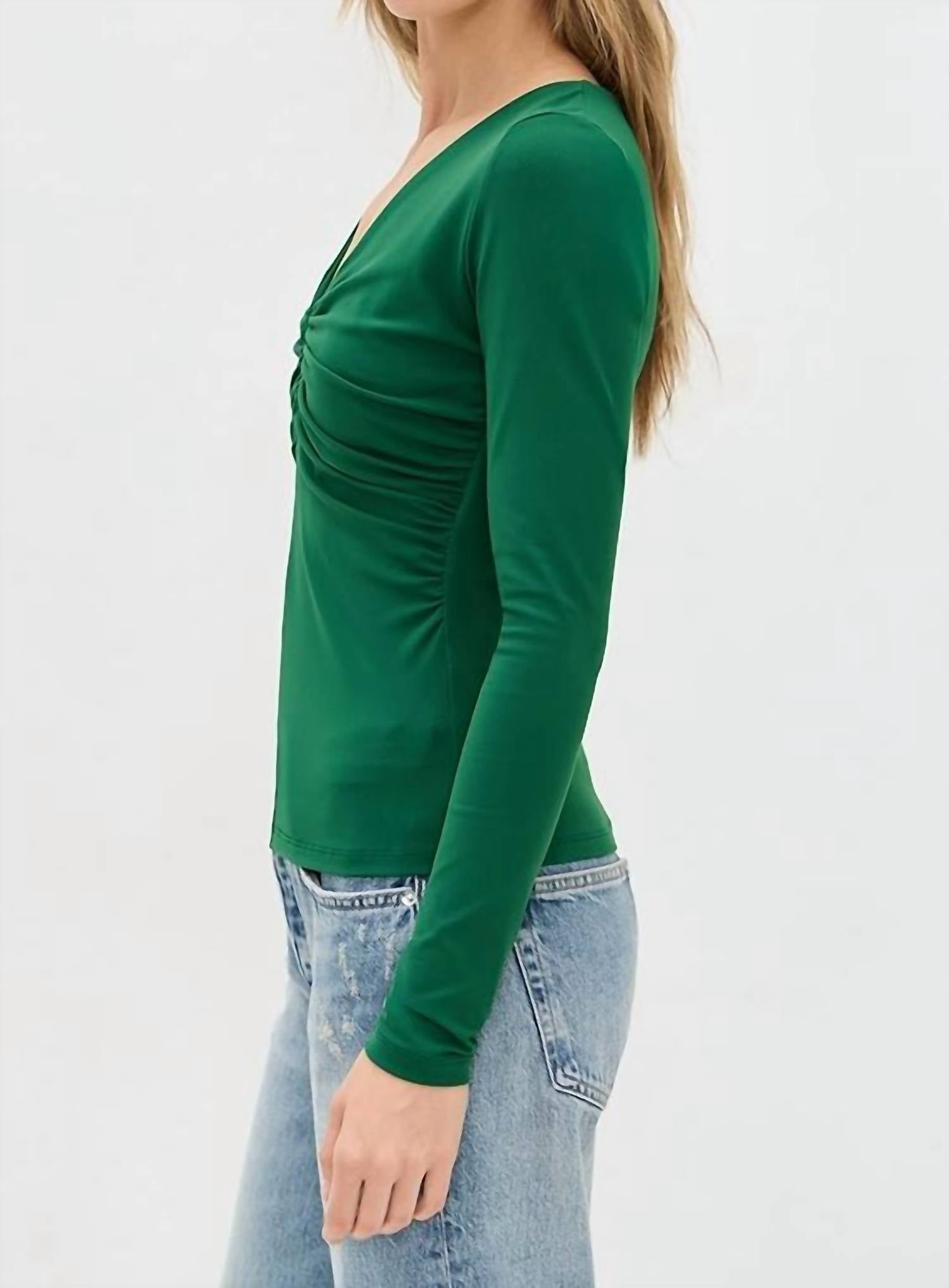 Susana Monaco - V Wire Gathered Top