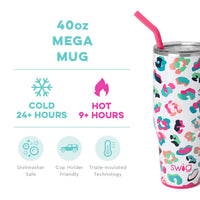 Swig Life - Multi Rainbow Leopard Mega Tumbler