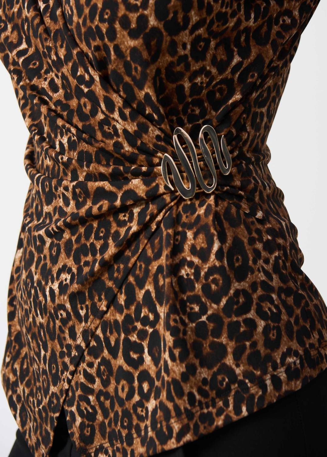Joseph Ribkoff - Wrap Animal Print Top