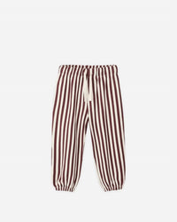Rylee + Cru Oversized Crew Jogger Set in burgundy stripe - item - view 4