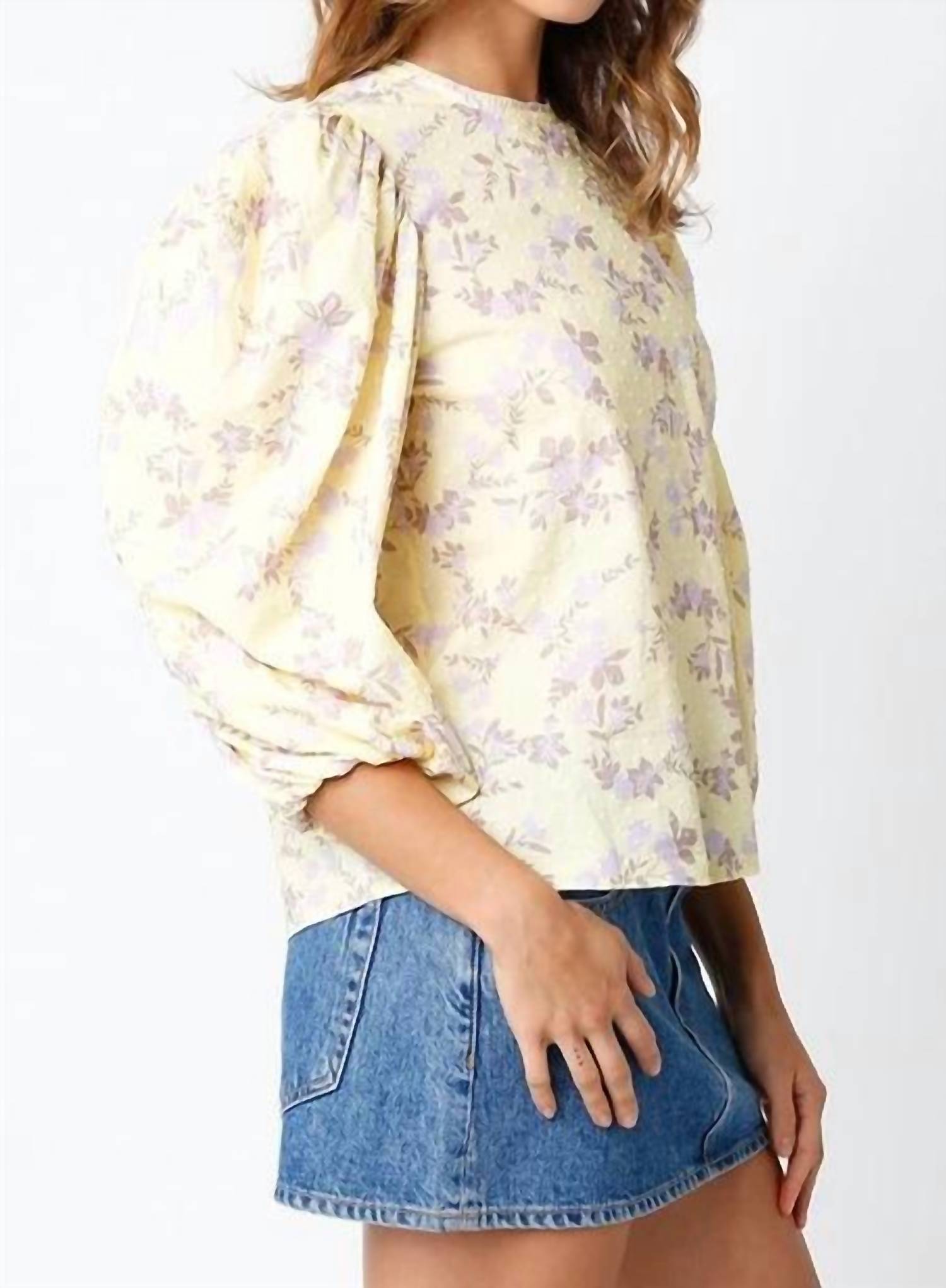 Olivaceous - Aven Bubble Blouse