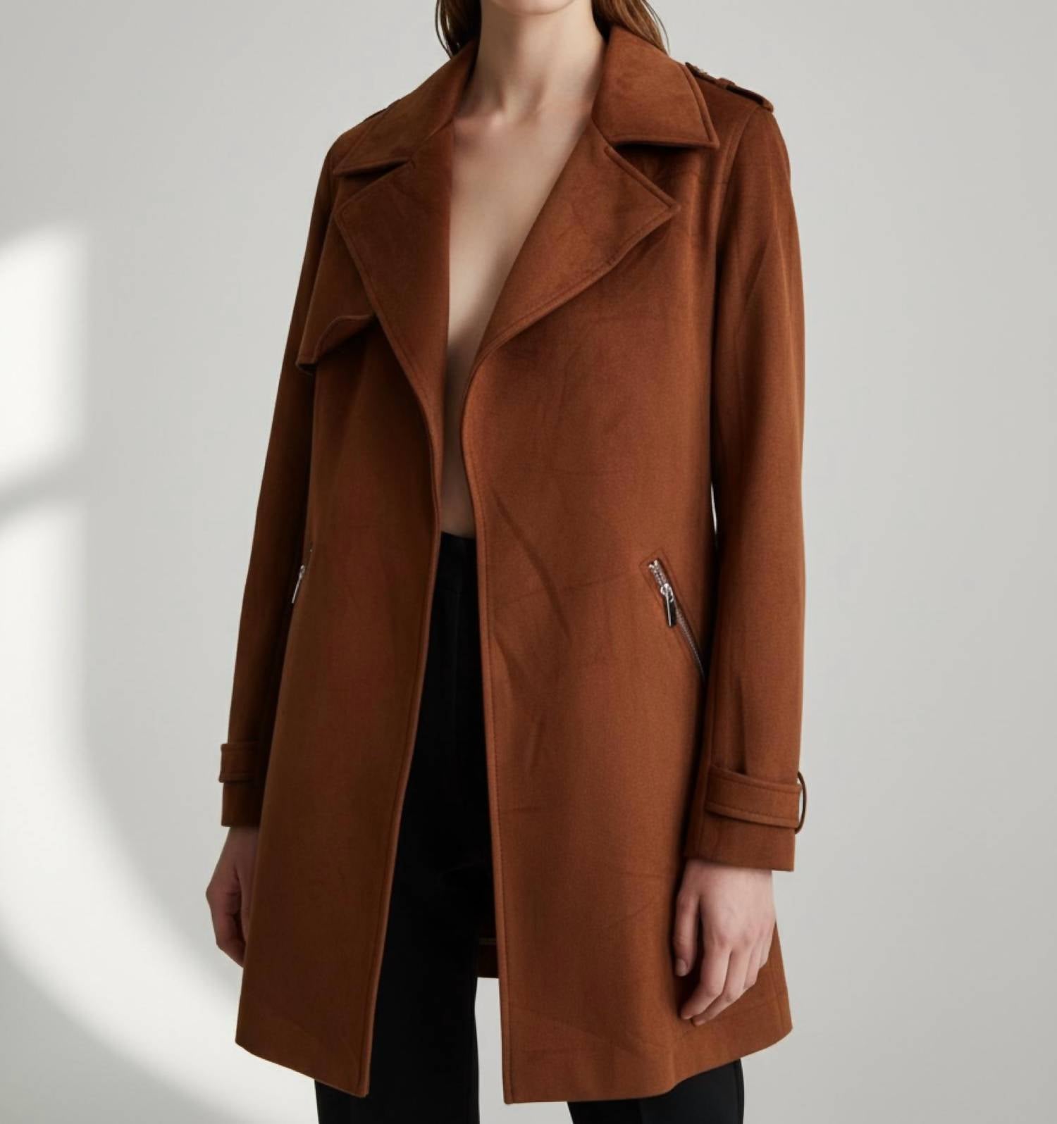 Tahari - Faux Leather Jacket