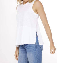 Mododoc - Ribbed Peplum Tank