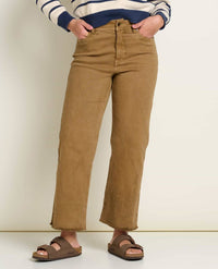 TOAD&CO Balsam Seeded Cutoff Pants in honey brown - women's pants