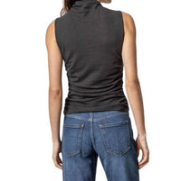 Lilla P - Shirred Mock Neck Tank Top