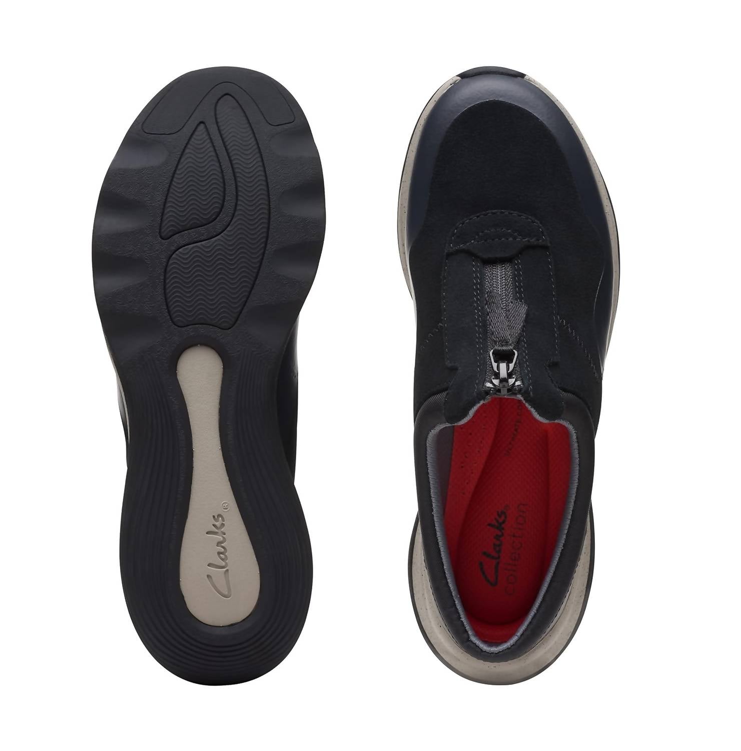 Clarks Women's Jaunt Way Clog in black suede - women's shoe - view 6