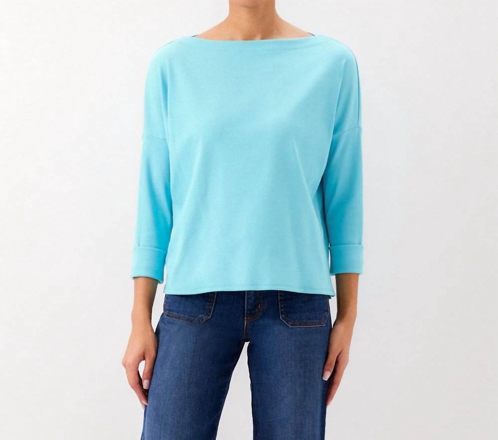 Karen Kane - Ribbed Boatneck Top