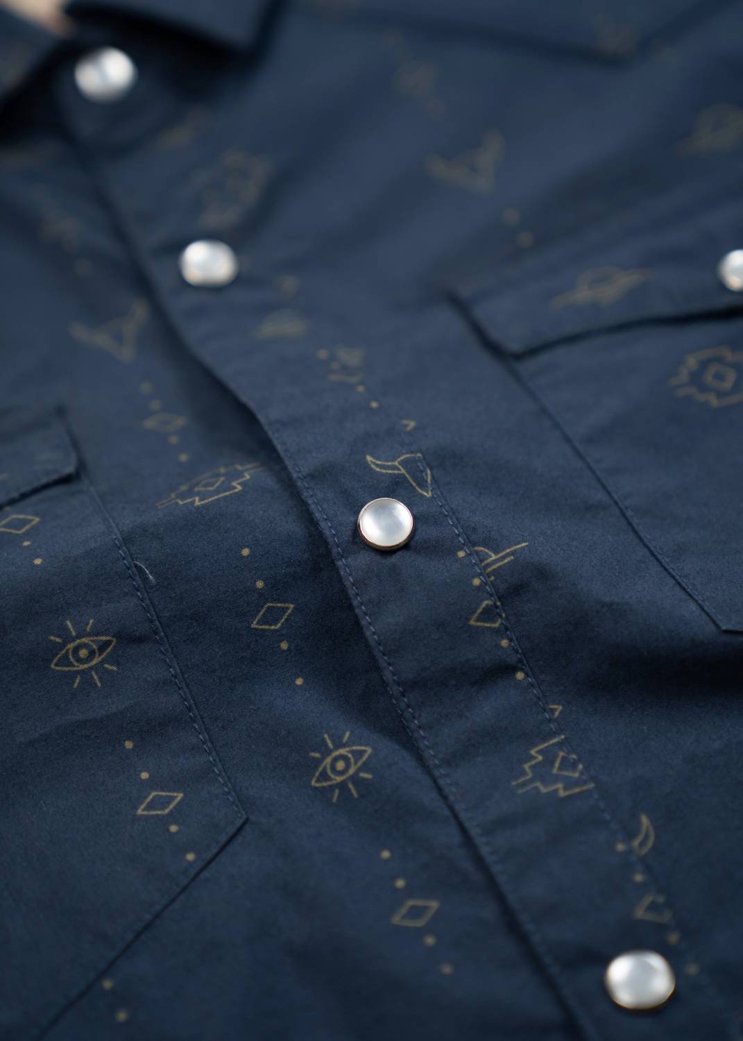 Iron & Resin Men's Bull Shirt in navy - men's t-shirt - alternate view