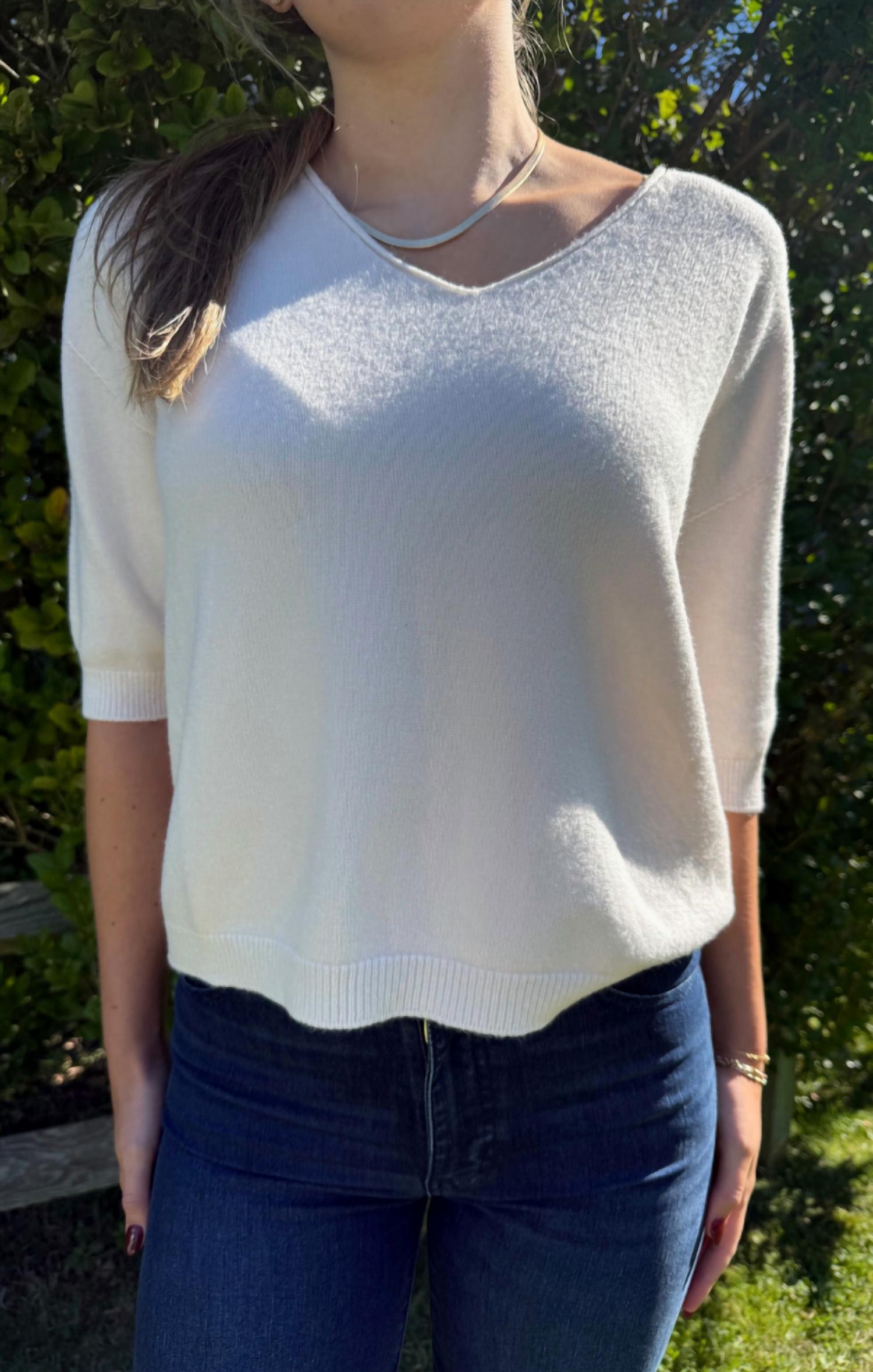 Mint Exclusives - Aspen Three-quarter Sleeve Knit Top