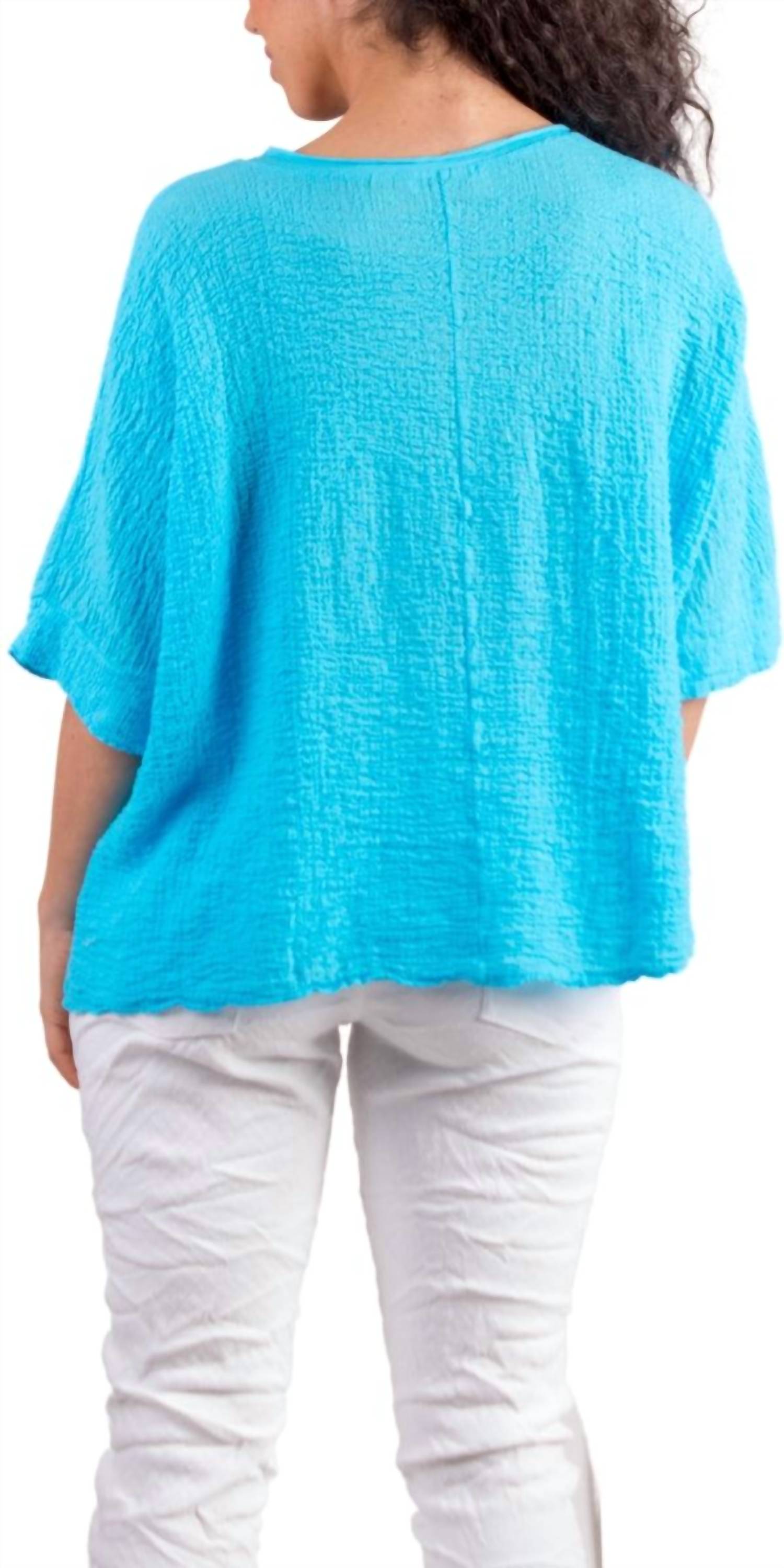 Gigi Moda - Rina Waffle Cotton Top