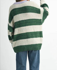 Aemi + Co - Striped Oversized Sweater