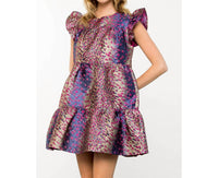 Thml - Flutter Sleeve Textured Mini Dress