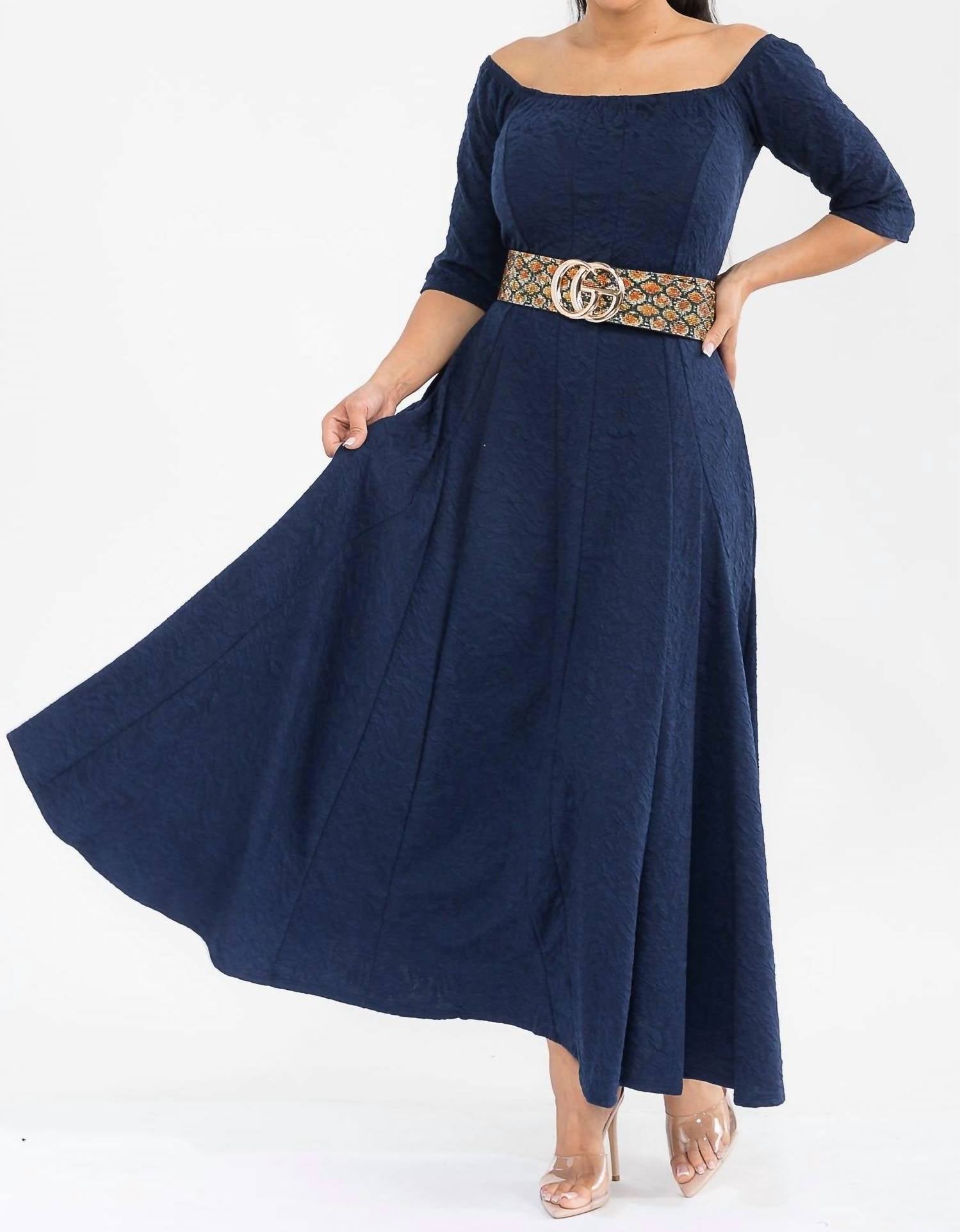 Karen T Design - Off The Shoulder Maxi Dress
