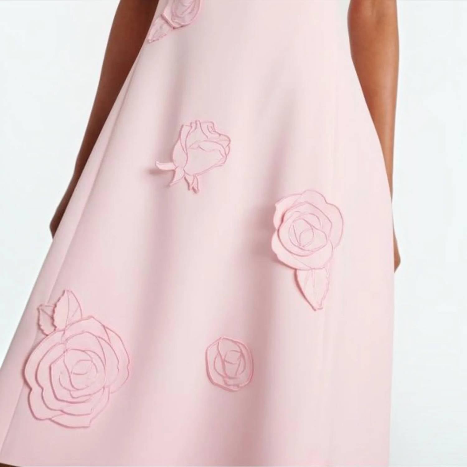 Leo Lin - Cleo Appliqué Sleeveless Midi Dress