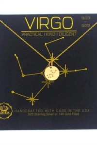 Lotus Jewelry Studio Women's Zodiac Necklace in vergo - women's jewelry