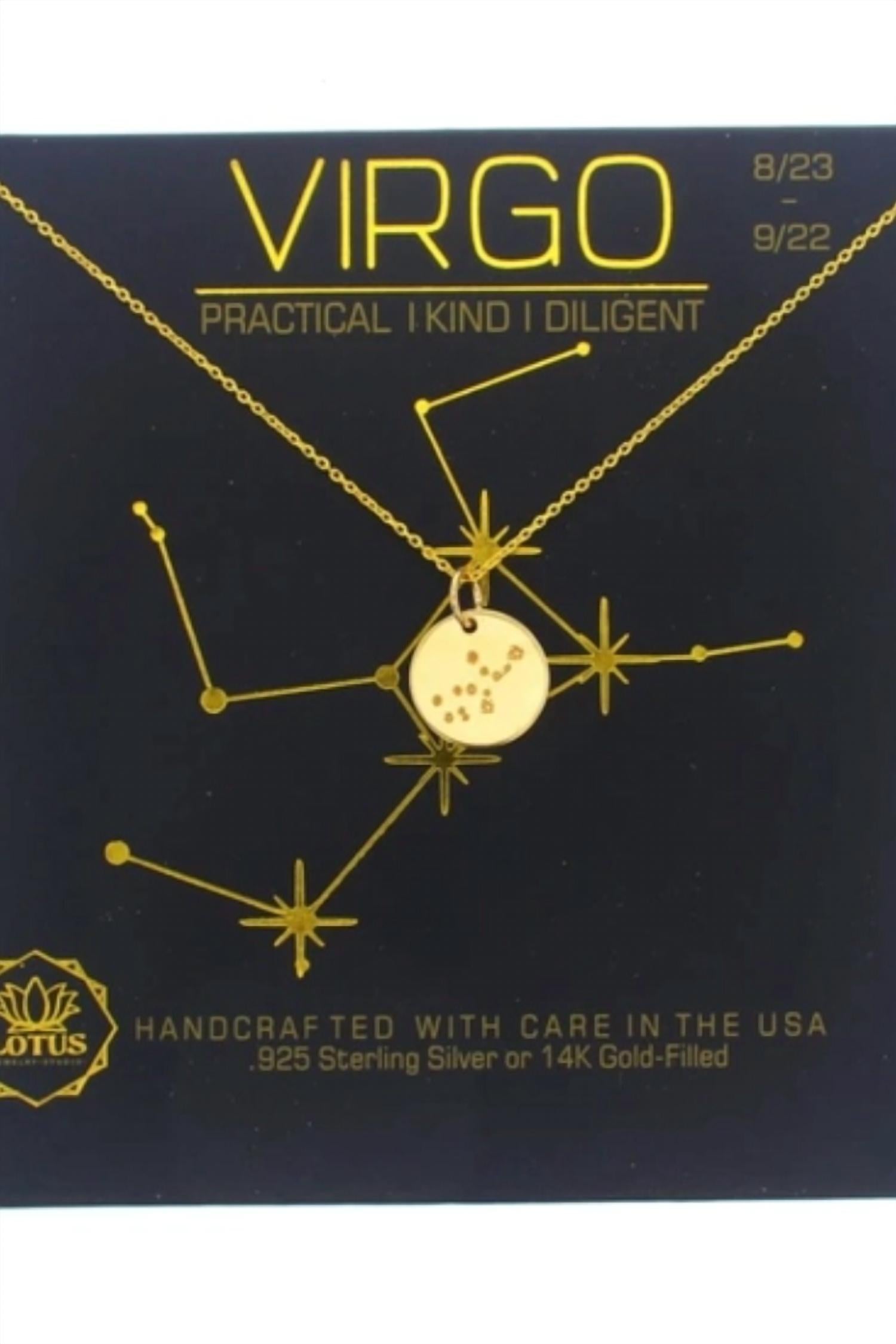 Lotus Jewelry Studio Women's Zodiac Necklace in vergo - women's jewelry