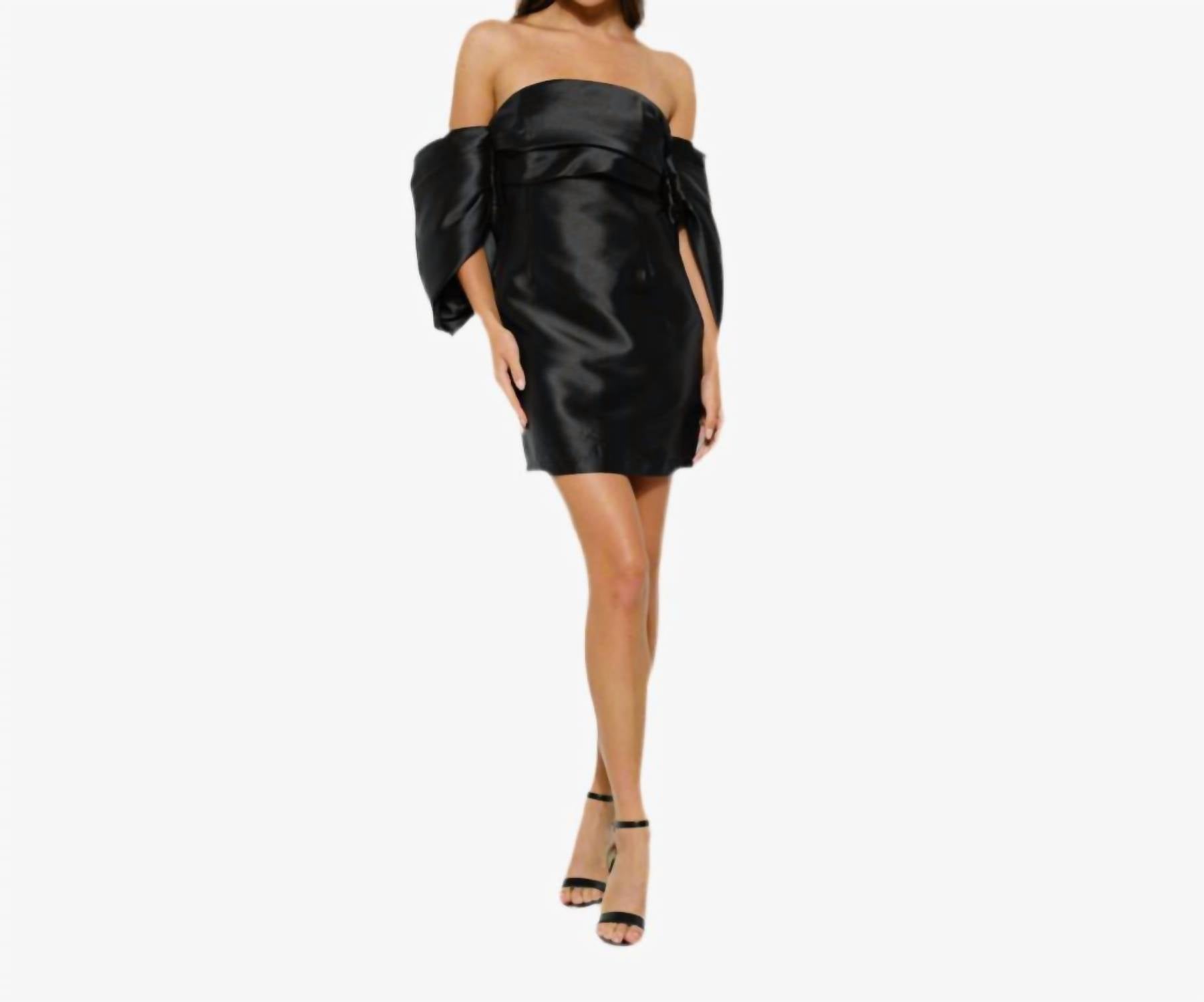 Hoity Toity - Draped Sleeve Mini Dress