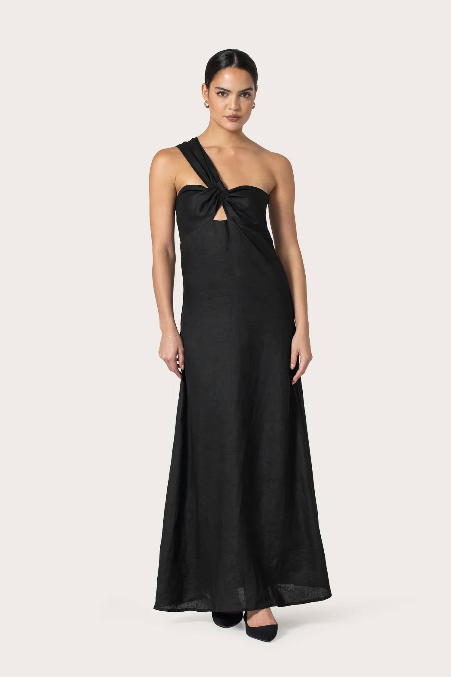 Lusana - Sutton Linen Maxi Dress