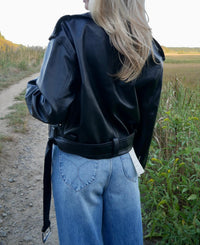 We Wore What - Cropped Moto Jacket