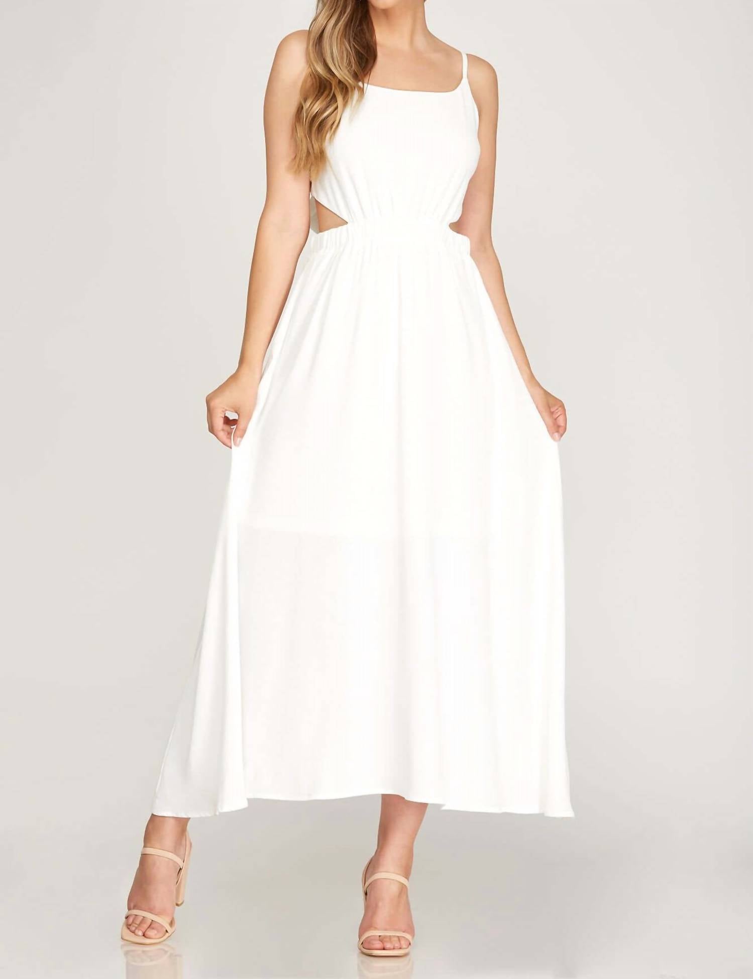 She + Sky - Tracey Open Back Dress