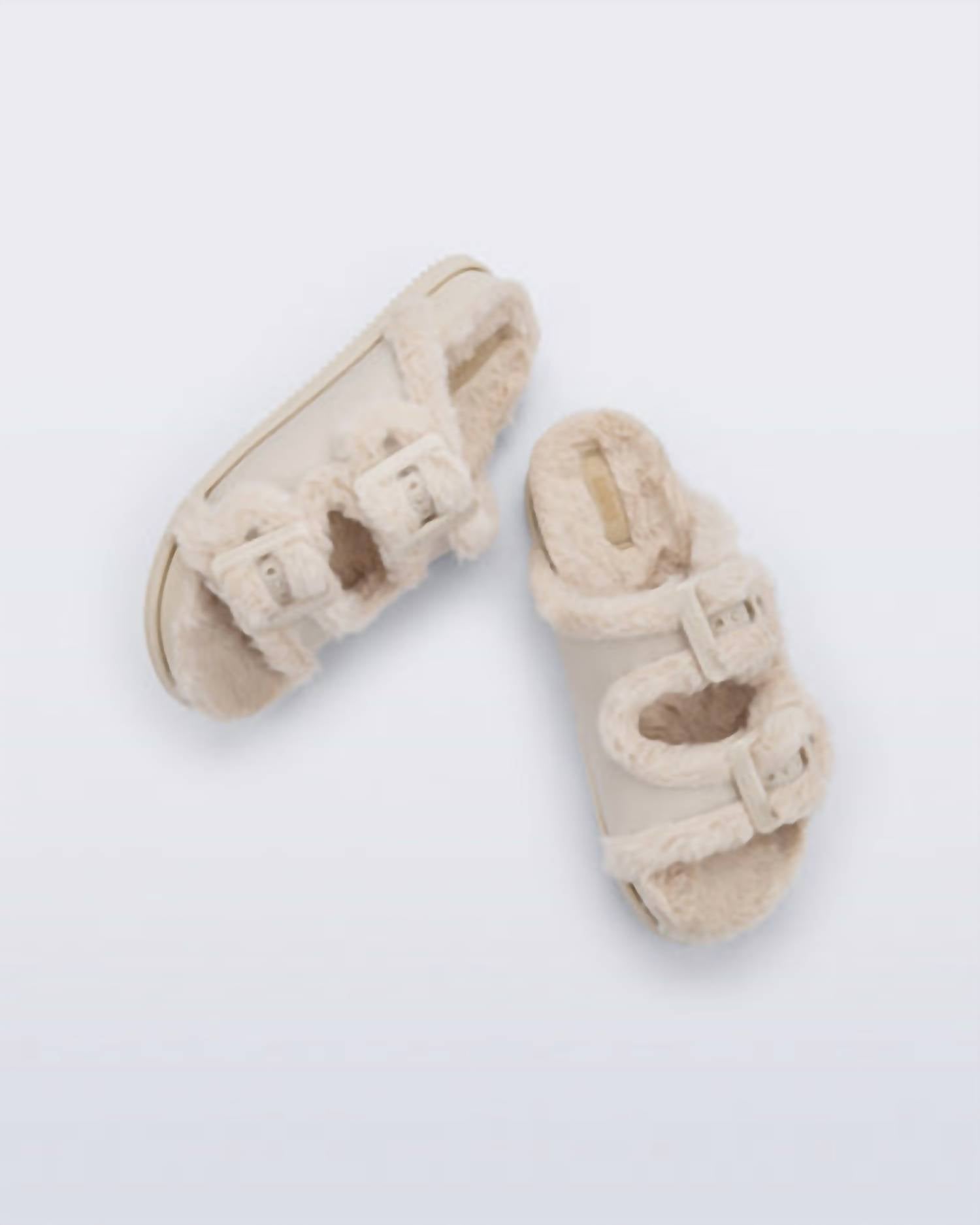 melissa Women's Cozy Slides in warm beige - women's sandal - alternate view