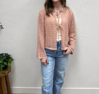 Mod Ref - Lightweight Tie Front Avia Cardigan