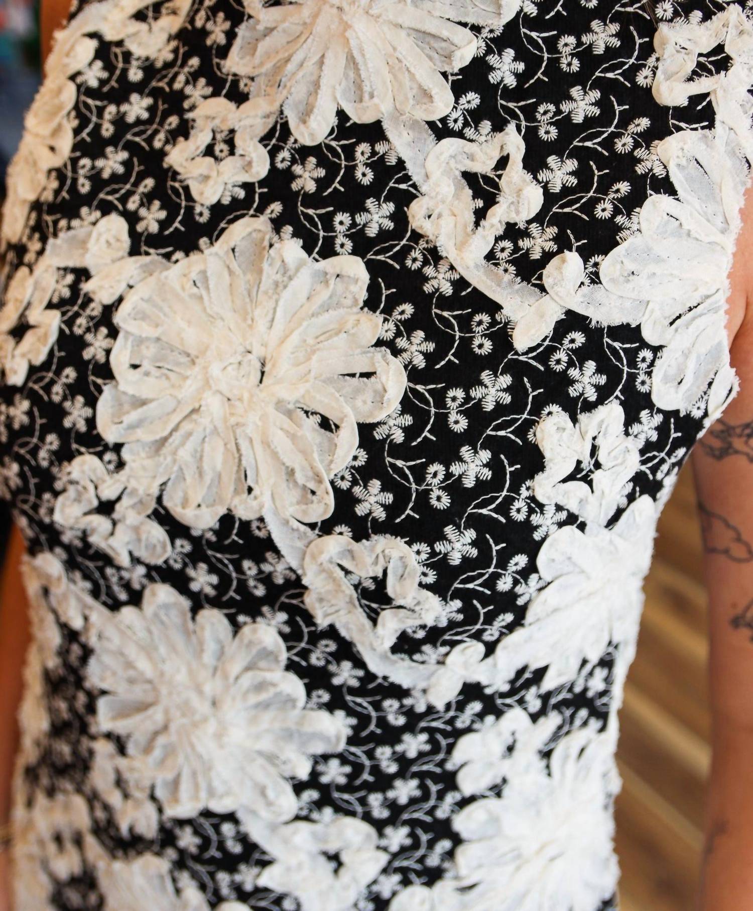 Aureum - Embroidered Twill Mini Dress