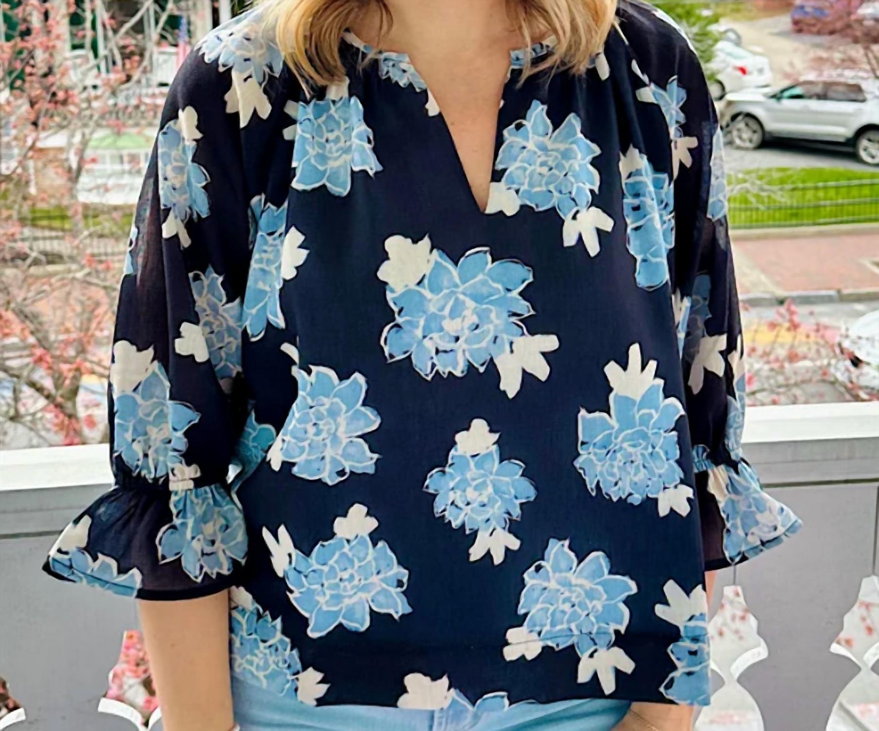 Joy Joy - Floral Peasant Blouse