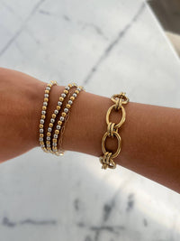 Chansuttpearls - Women's Two Toned Beaded Bracelet