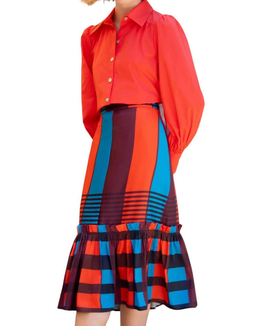 Eva Franco - Flounced Midi Skirt