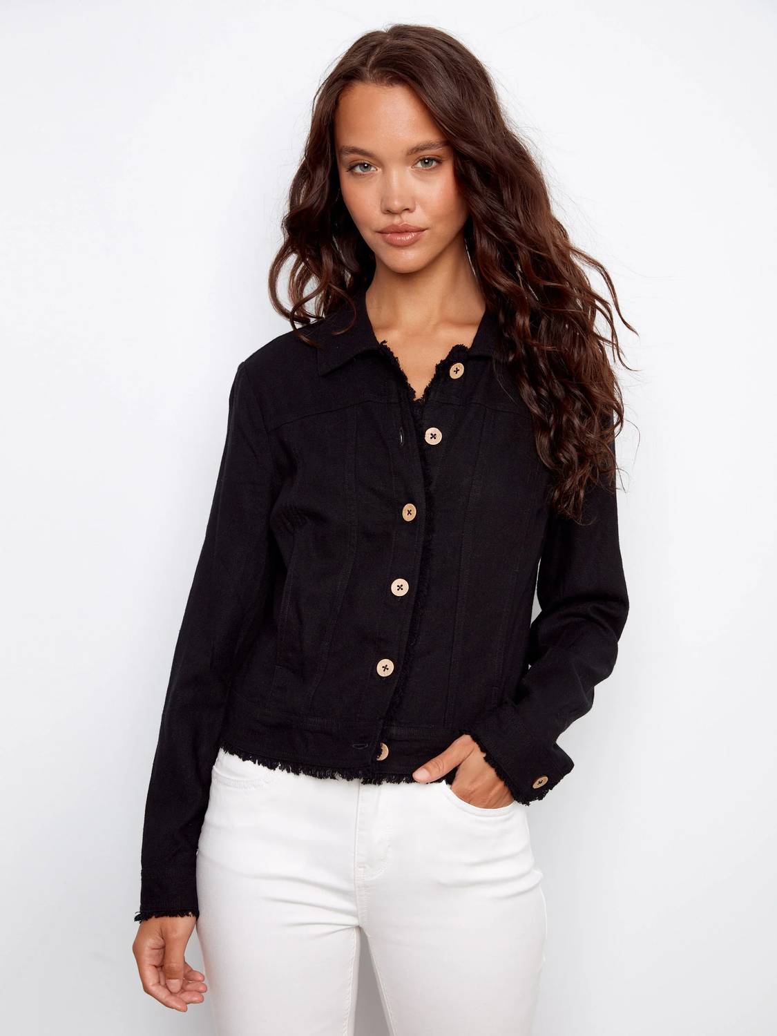 Charlie B - Linen Blend Jacket
