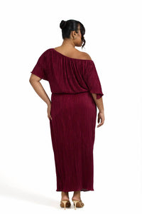 Fashion Szn Curve - Plisse Chic Midaxi Dress - Plus