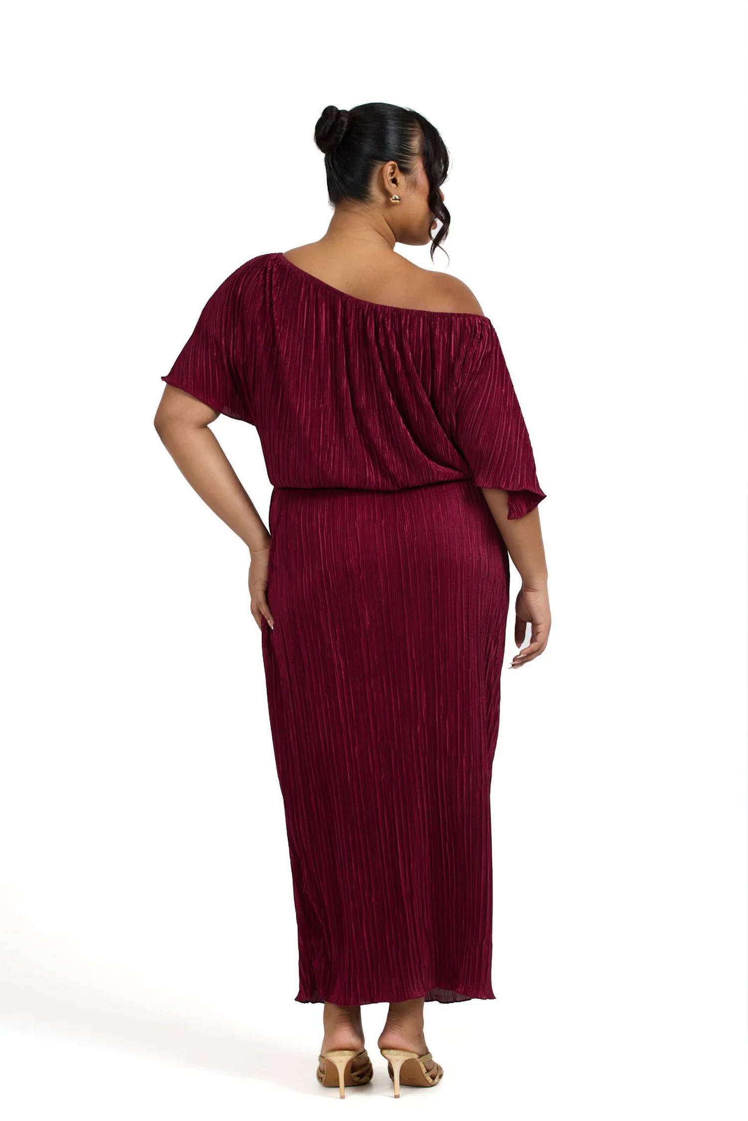 Fashion Szn Curve - Plisse Chic Midaxi Dress - Plus