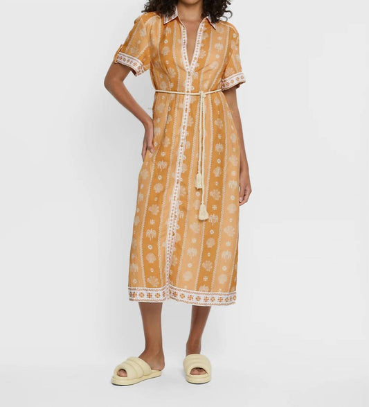 Kivari - Tassel Tie Shirt Midi Dress