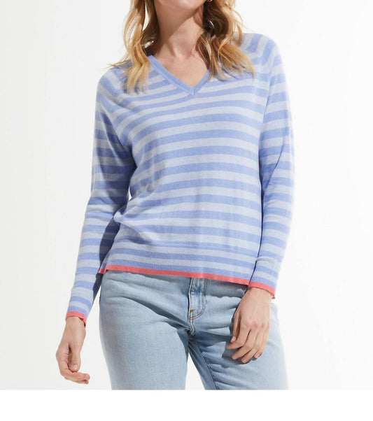 Zaket & Plover - Stripe V Sweater