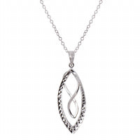 Gold & Honey - Women's Double Figure 8 Drop Earrings And Pendant Necklace Set