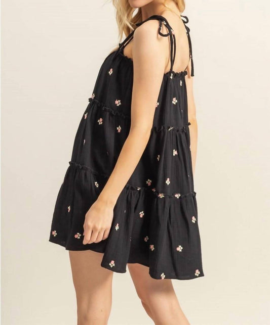 Hyfve - Emma Embroidered Tiered Mini Dress