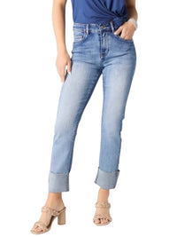 Coco + Carmen - Everstretch Straight Ankle With Wide Cuff Jeans