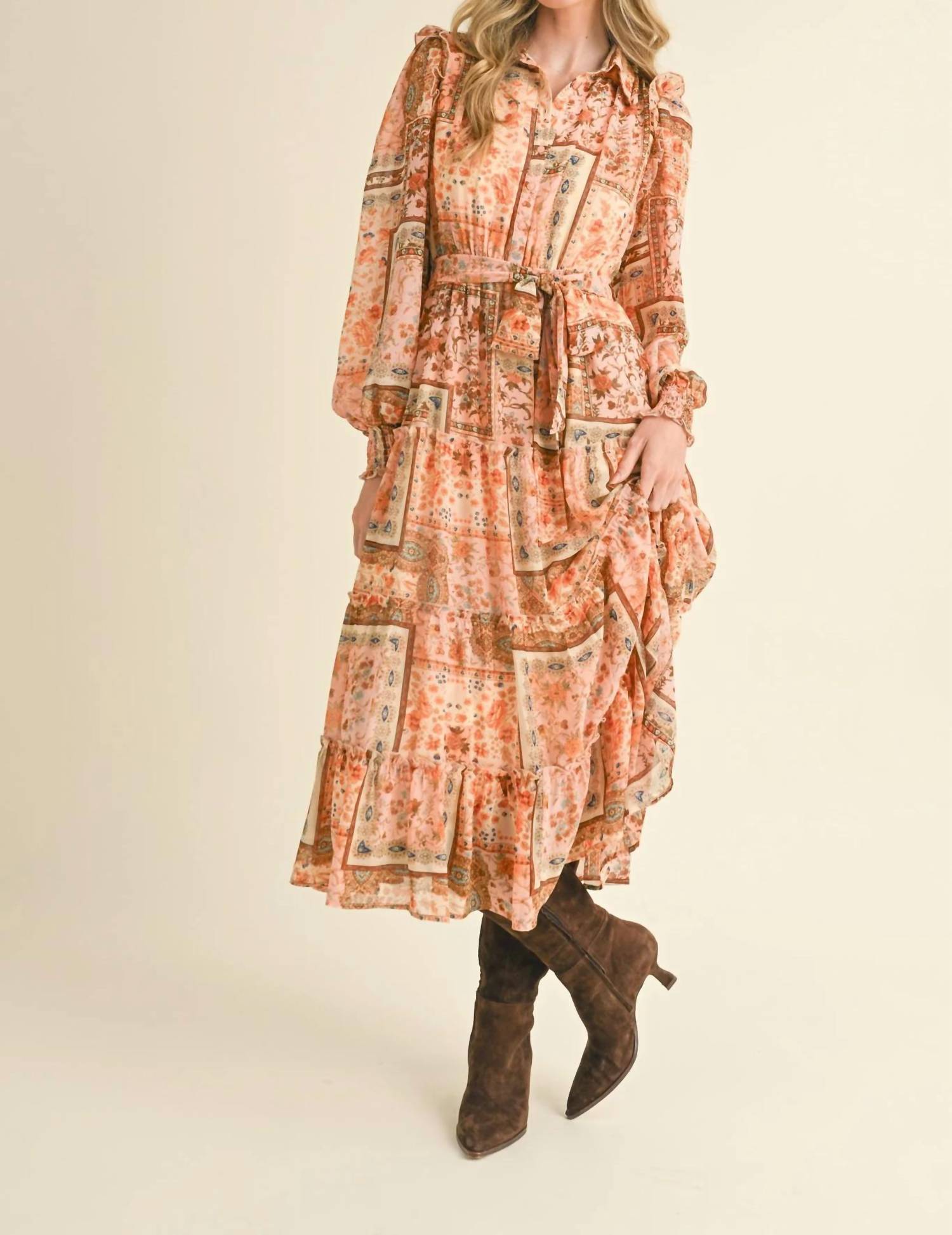 &Merci - Patch Perfect Patchwork Midi Dress