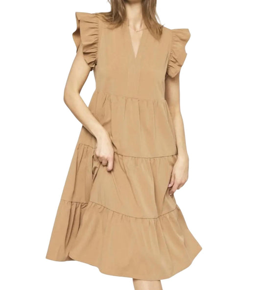 Entro - Tiered Midi Dress