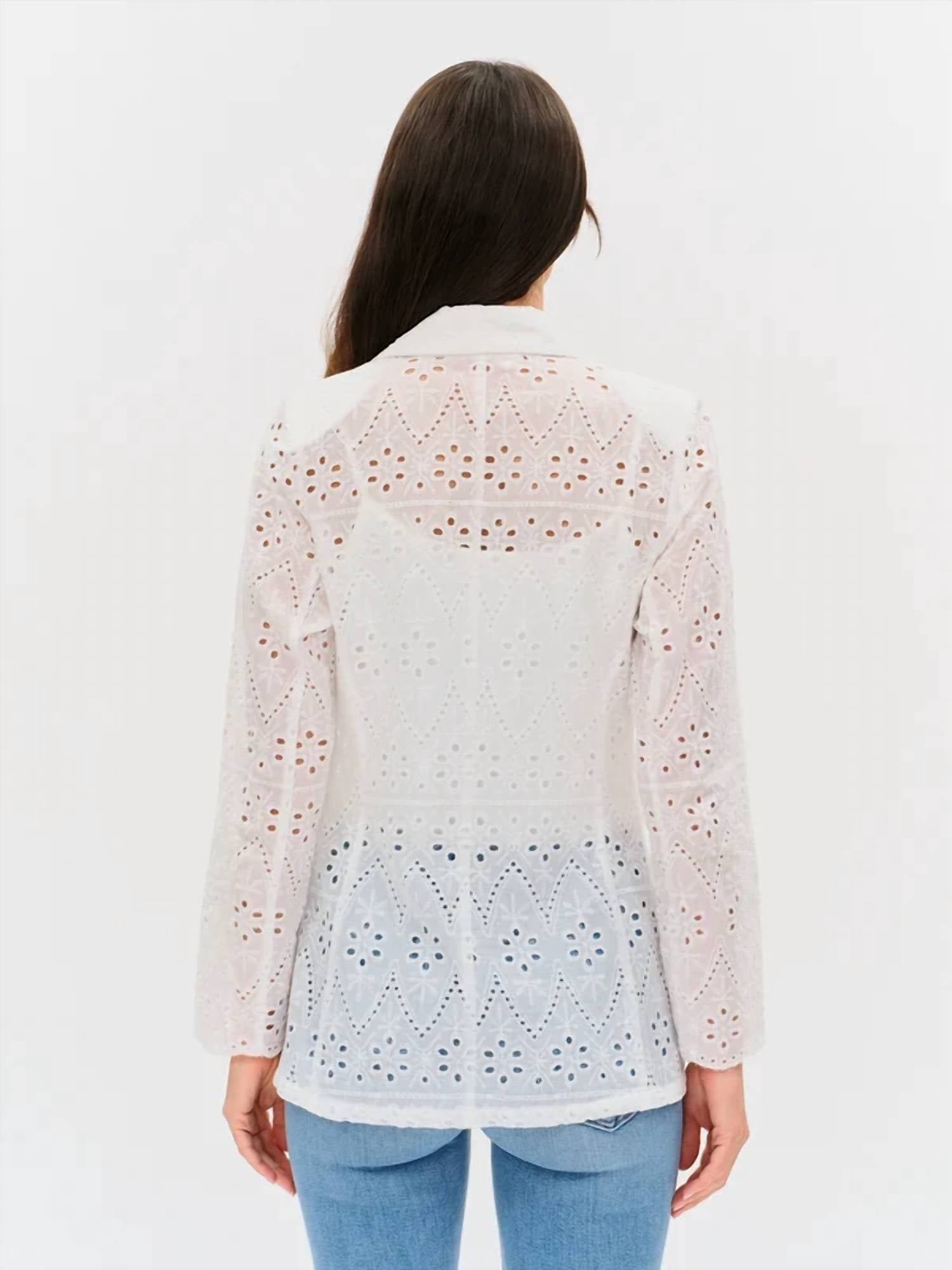 Six/Fifty - Eyelet Edit Blazer