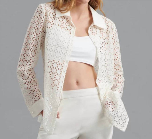 Anne Fontaine - Cefalu Eyelet Embroidered Shirt