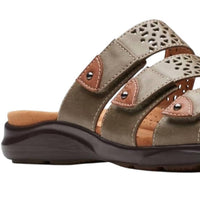 Clarks Women's Kitly Walk Sandals in olive - women's sandal - alternate view