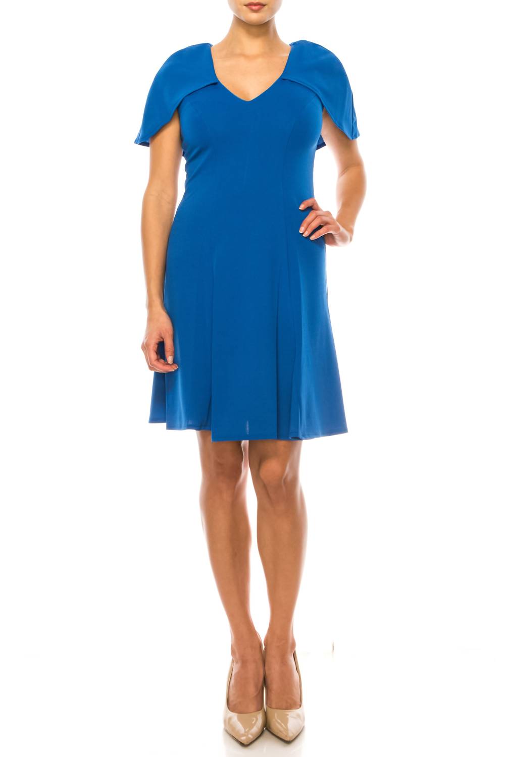 Maison Tara - Built-in Capelet A-line Dress