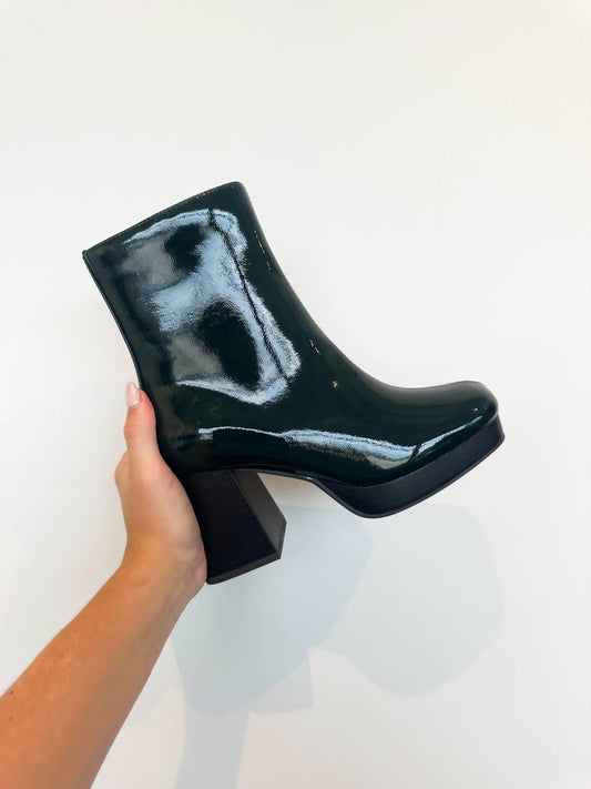 Fortune Dynamic - Women's Patent Vegan Leather Bootie