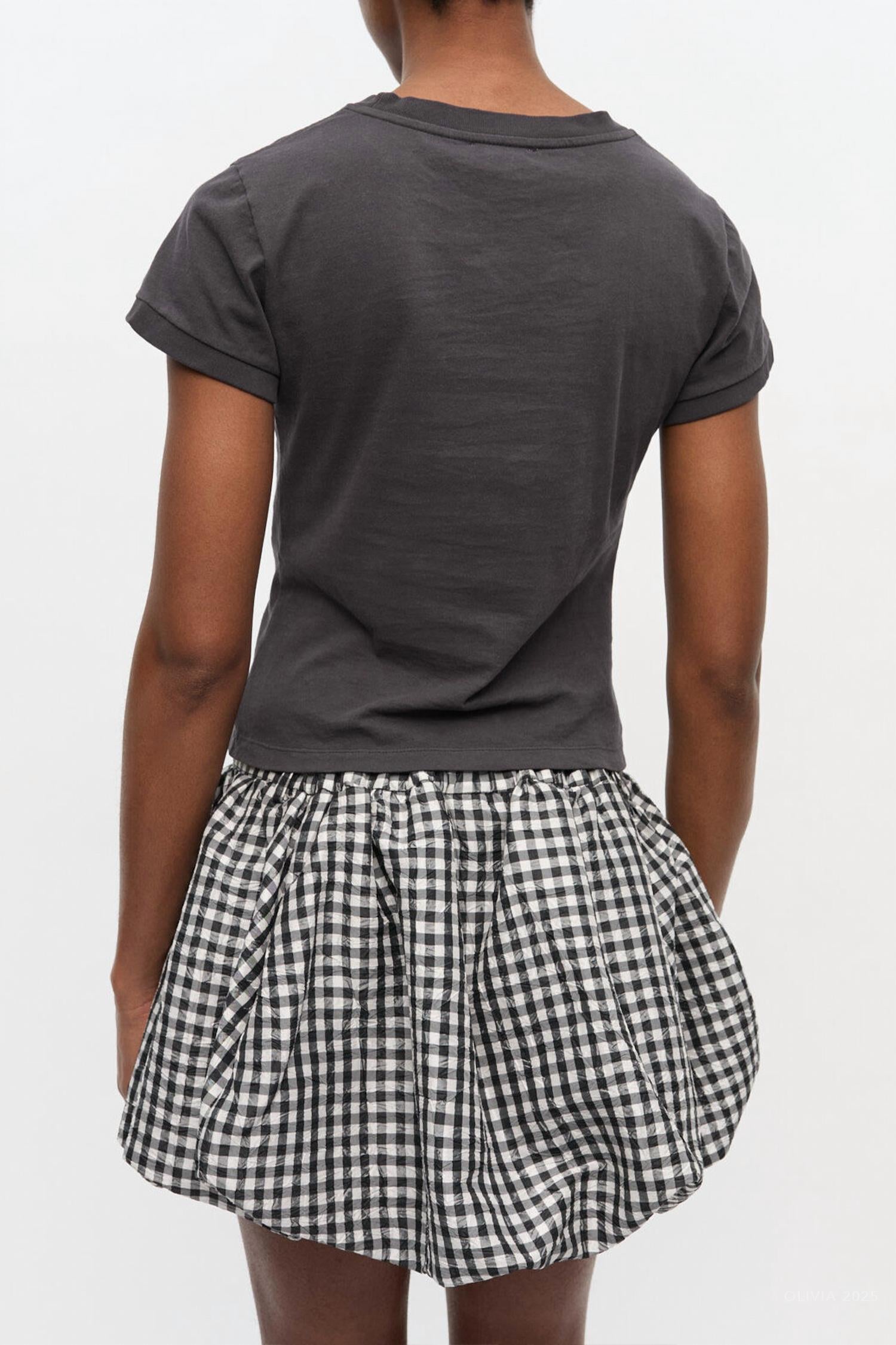 Ganni - Poodle Graphic Cropped Tee
